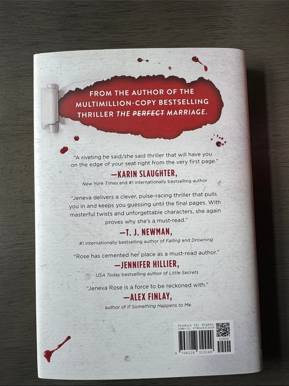 The Perfect Divorce by Jeneva — White & Red Cover